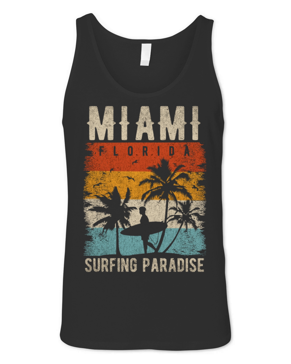 80s Miami Vintage Shirt Retro Miami Beach Unisex Jersey Tank