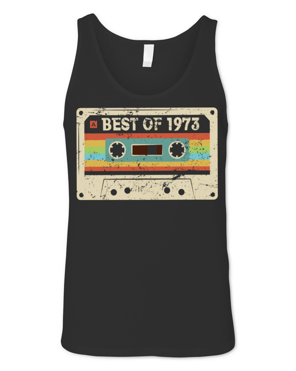 Best of 1973 Vintage Cassette 50th Birthday Gift Unisex Jersey Tank