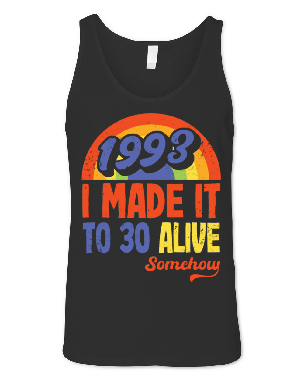 Funny Vintage Retro 1993 30th Birthday Gift Idea Unisex Jersey Tank