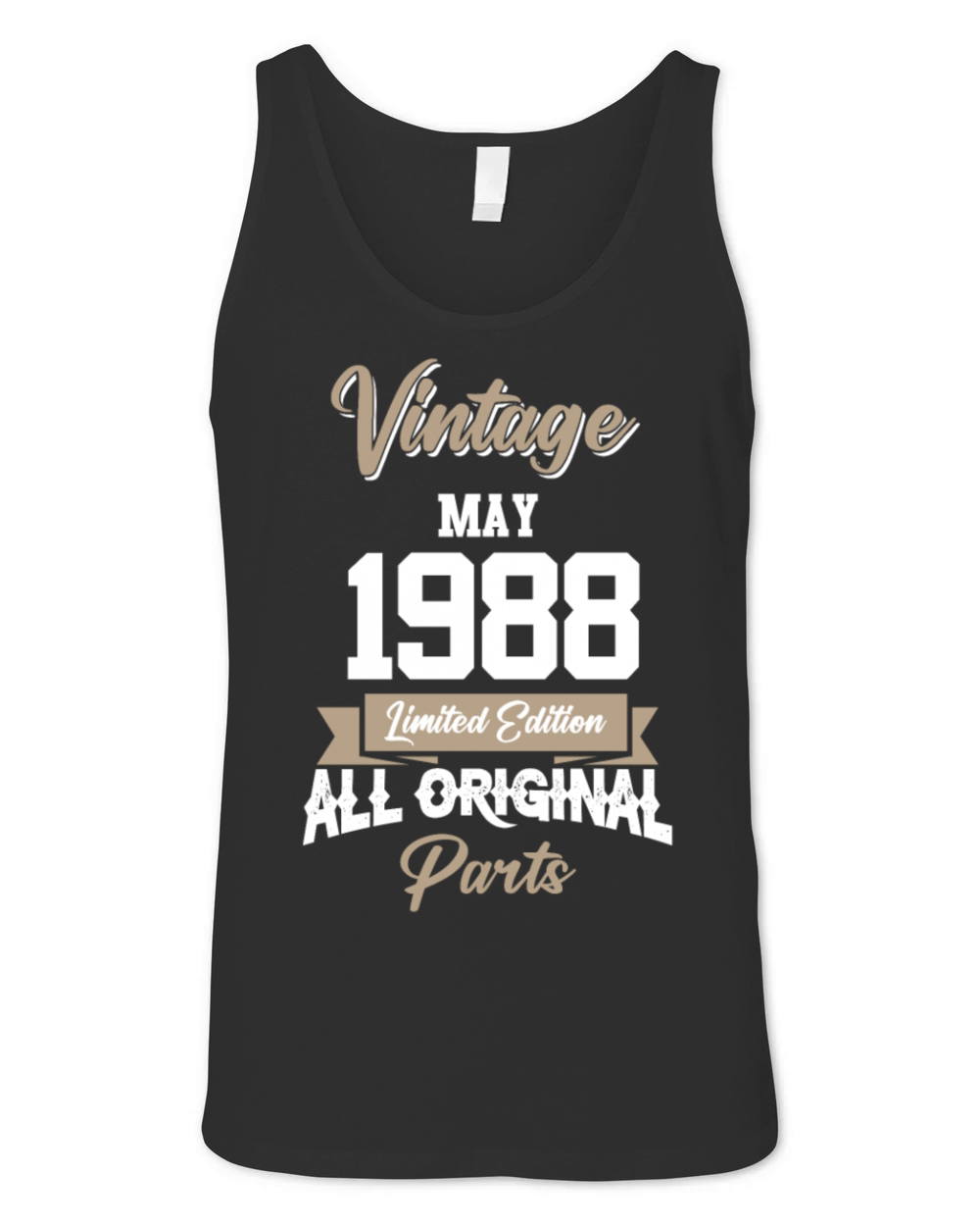 May 1988 Vintage Birthday Present Unisex Jersey Tank