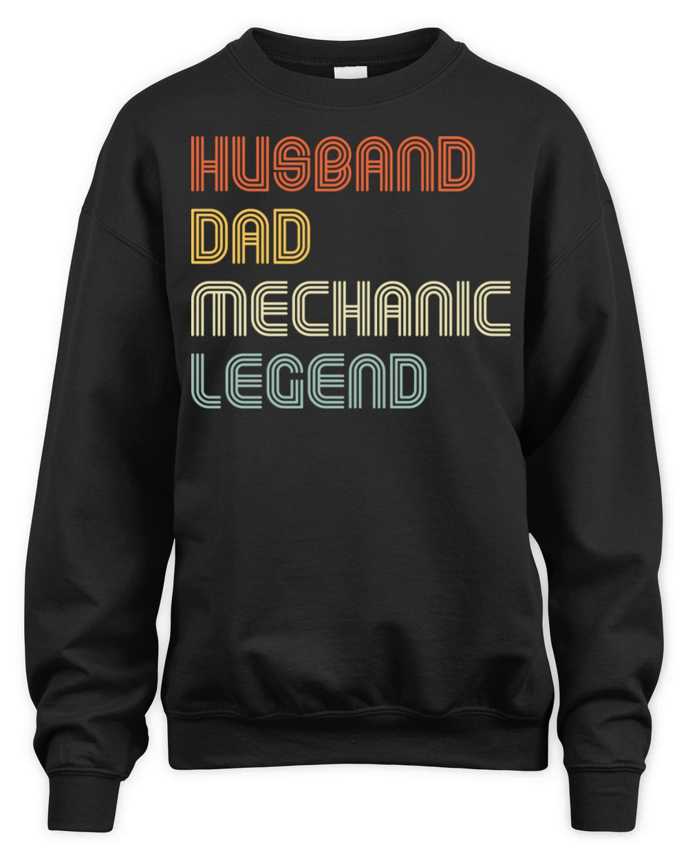 Vintage Husband Dad Mechanic Legend Funny Handyman Unisex Premium Crewneck Sweatshirt