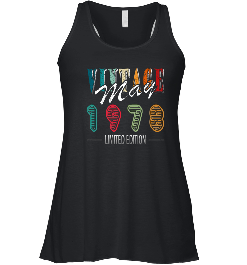 Birthday May 1978 Limited Edition Vintage Women's Flowy Tank Top