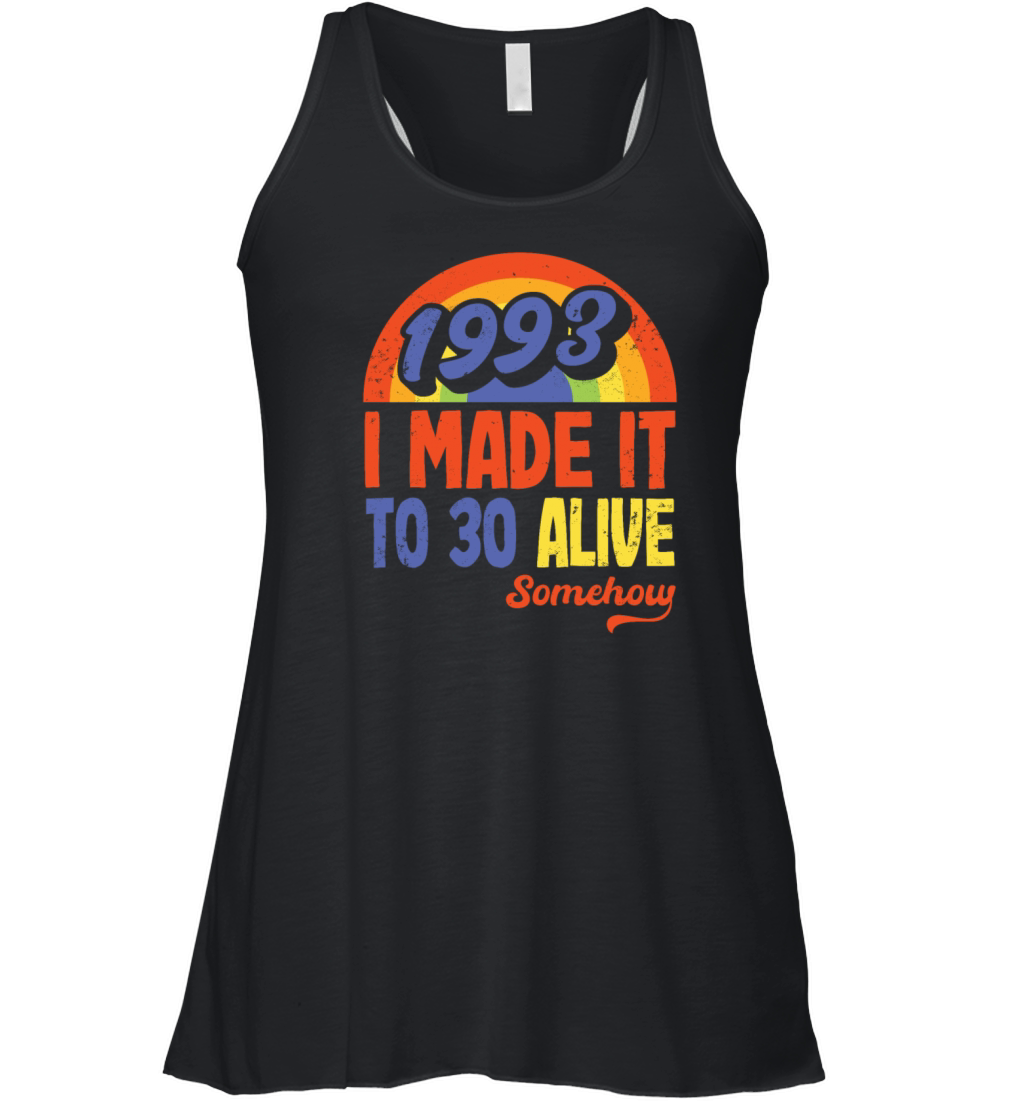 Funny Vintage Retro 1993 30th Birthday Gift Idea Women's Flowy Tank Top