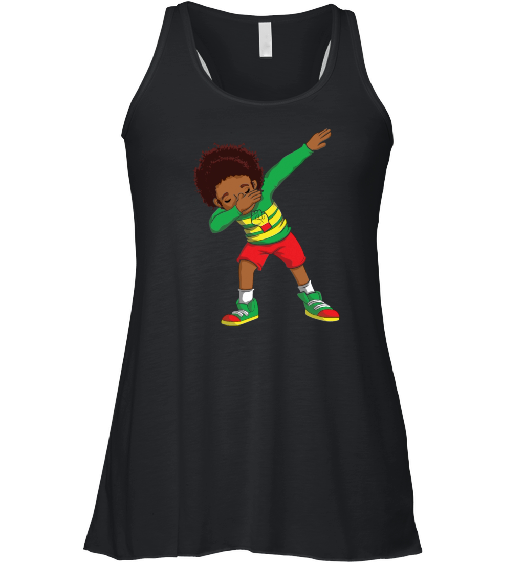 Kids Dab Celebrate Juneteenth Black History Women's Flowy Tank Top