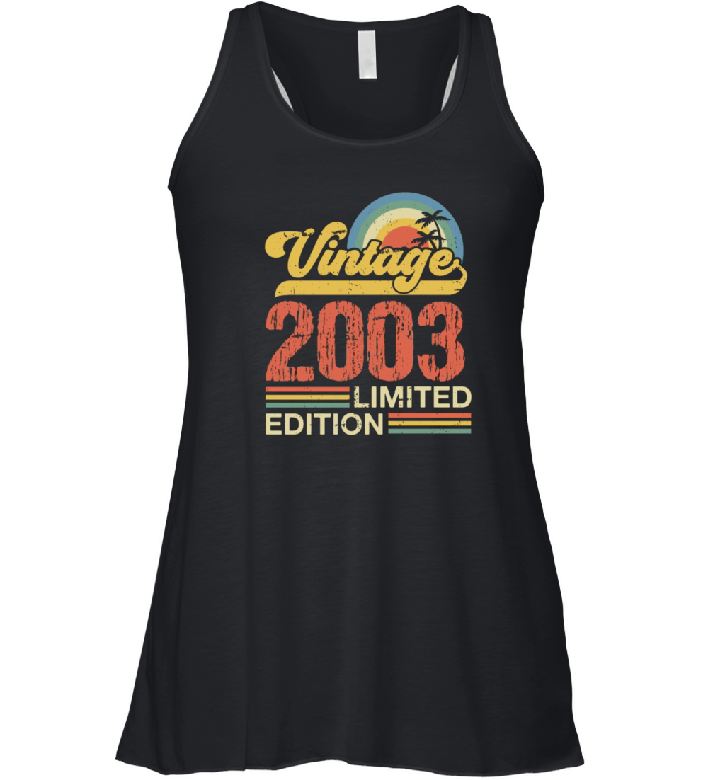 Retro Vintage 2003 Limited Edition Women's Flowy Tank Top