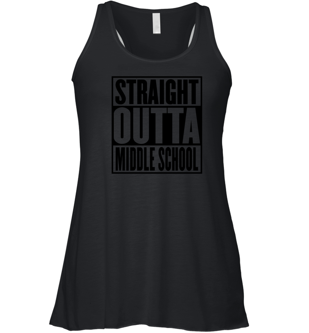 Straight Outta Middle School Graduation Women's Flowy Tank Top