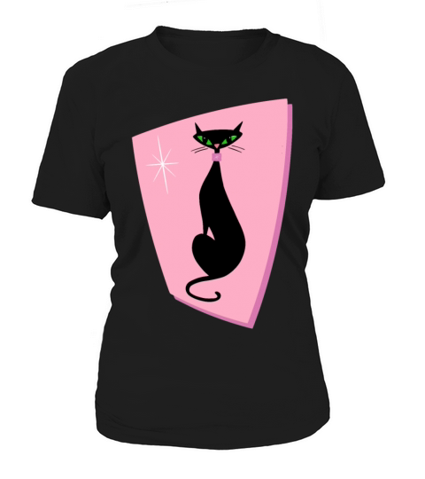Atomic Cat - Retro - Mid Century - Pink Women's T-Shirt