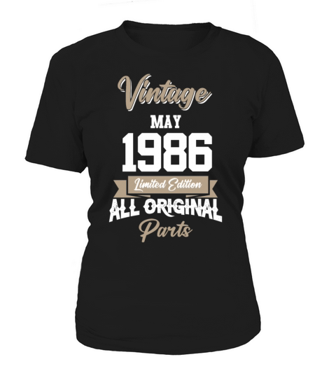 May 1986 Vintage Birthday Present Women's T-Shirt