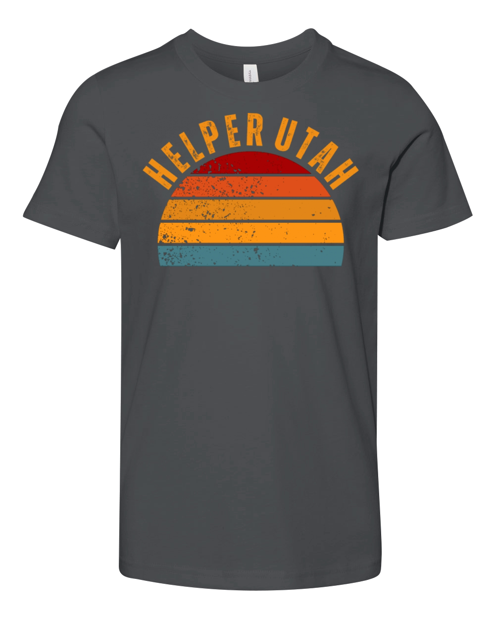 Helper Utah Vintage Retro Youth Unisex Jersey Tee