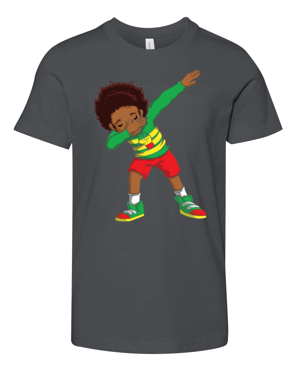 Kids Dab Celebrate Juneteenth Black History Youth Unisex Jersey Tee