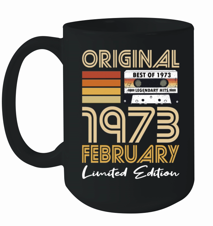 50th birthday february 1973 original 1973 Ceramic Mug