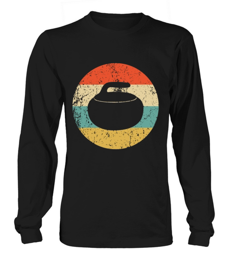 Curling Vintage Retro Curling Stonecurling for boy Long sleeved Unisex