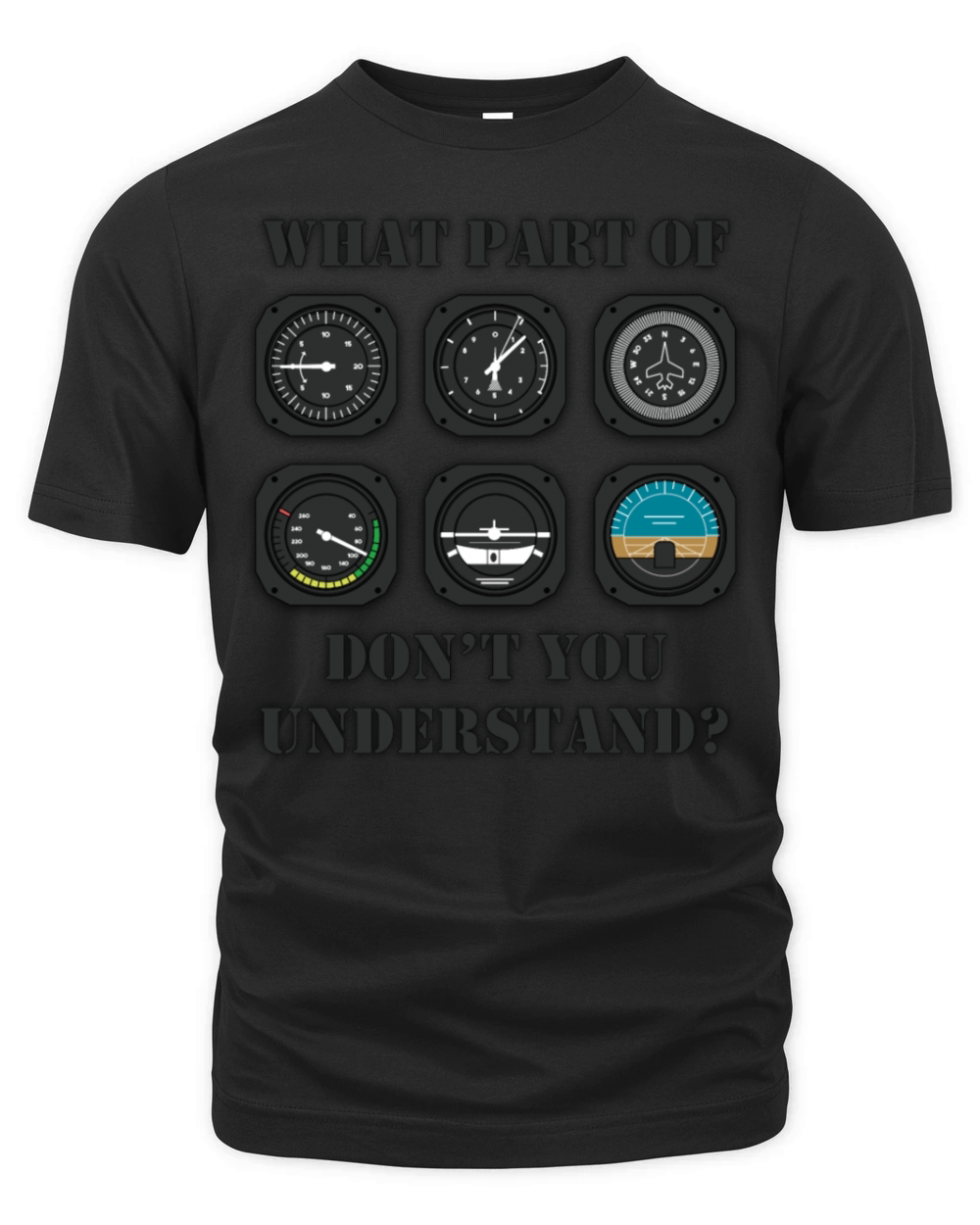 Funny Pilot - Aviation Airline Pilot Instruments Organic Unisex T-shirt