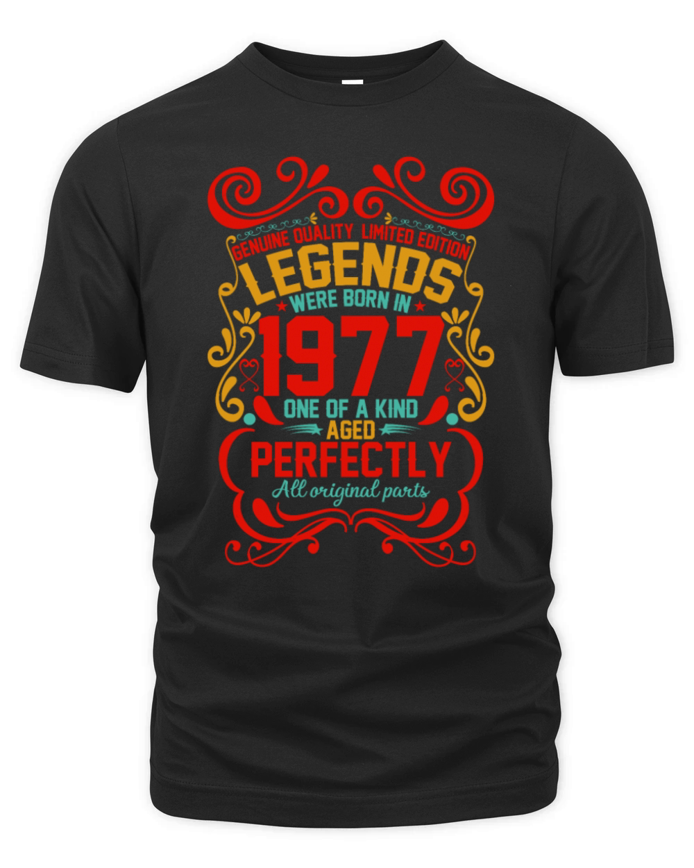 Vintage Authentic 1977 Birthday Gifts idea Organic Unisex T-shirt
