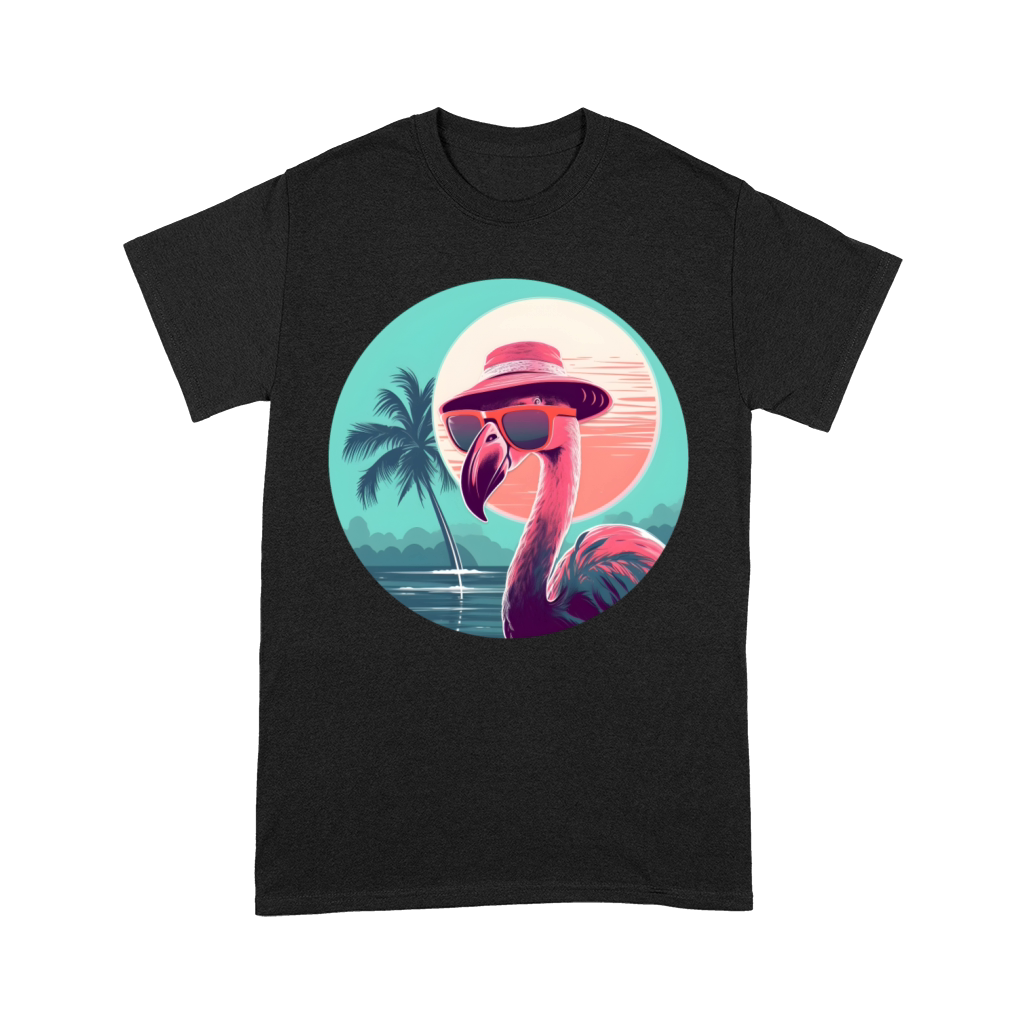 Retro Style 80s 90s Vintage Flamingo Lovers Premium T-shirt