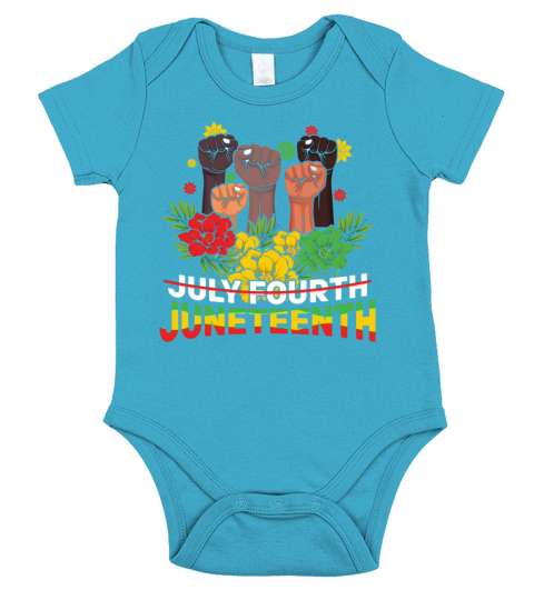 Fist Protest Celebrate Juneteenth Black History Short Sleeve Baby One-Piece