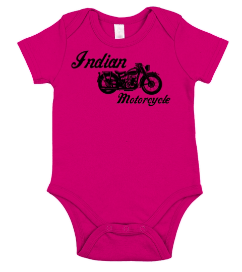 Motorcycle black indianaa Short Sleeve Baby One-Piece