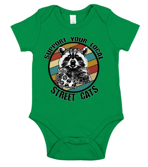 Support your local street cats Short Sleeve Baby One-Piece