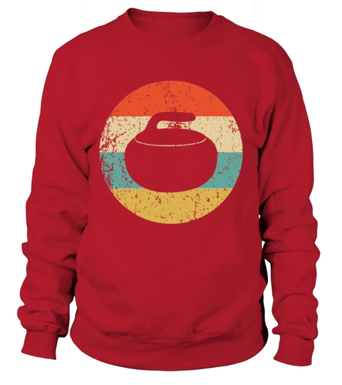 Curling Vintage Retro Curling Stonecurling for boy Sweatshirt Unisex
