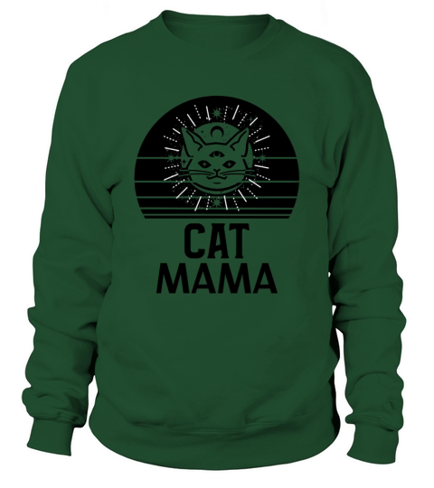 Eighties Cat Vintage Retro Sunset Cat Mom Shirt Sweatshirt Unisex