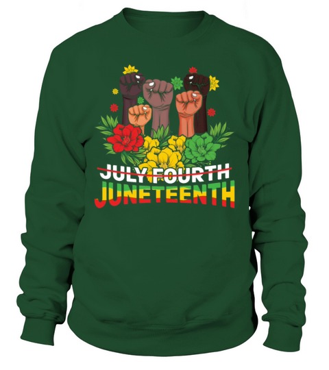 Fist Protest Celebrate Juneteenth Black History Sweatshirt Unisex