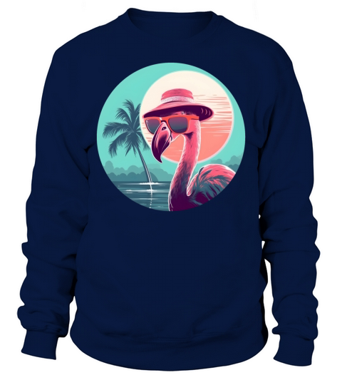 Retro Style 80s 90s Vintage Flamingo Lovers Sweatshirt Unisex