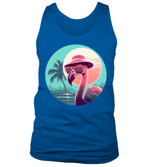 Retro Style 80s 90s Vintage Flamingo Lovers Tank Top Unisex