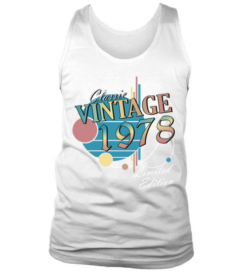 Vintage 1978 vintage retro vintage birthday Tank Top Unisex