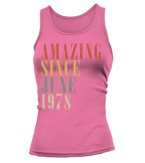 45th birthday man original June vintage 1978 Tank top Woman