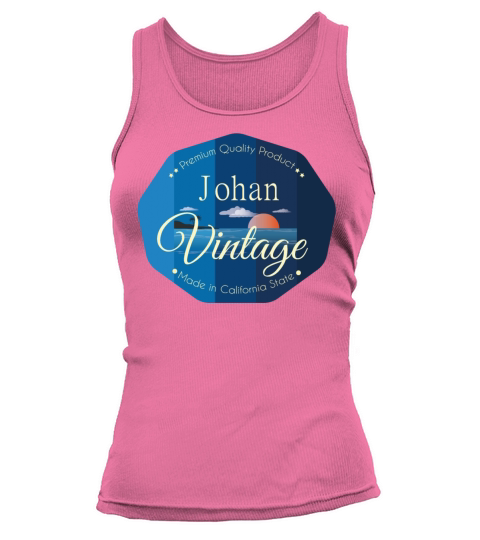 Johan First Name Vintage Blue Tank top Woman
