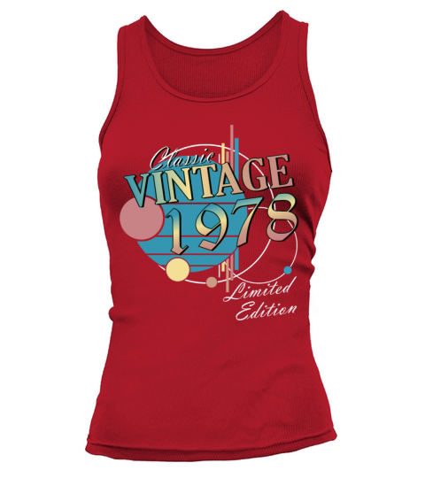 Vintage 1978 vintage retro vintage birthday Tank top Woman