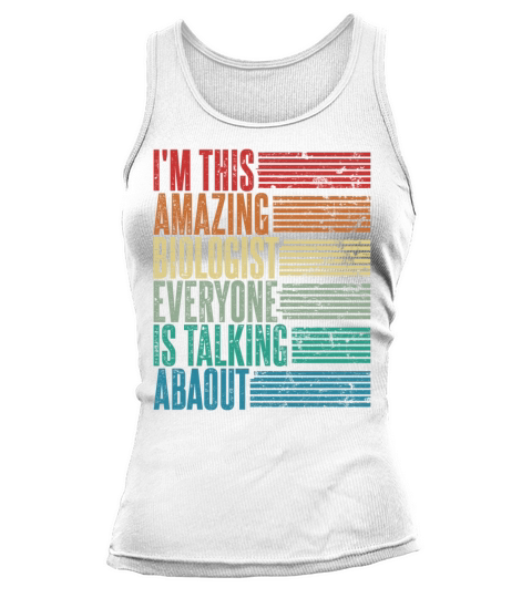 Vintage Biologist Profession Gift Retro Tank top Woman