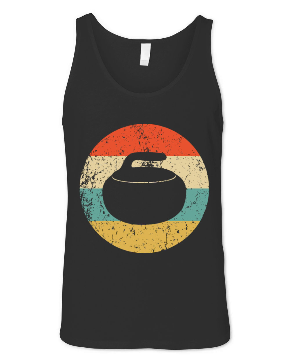 Curling Vintage Retro Curling Stonecurling for boy Unisex Jersey Tank