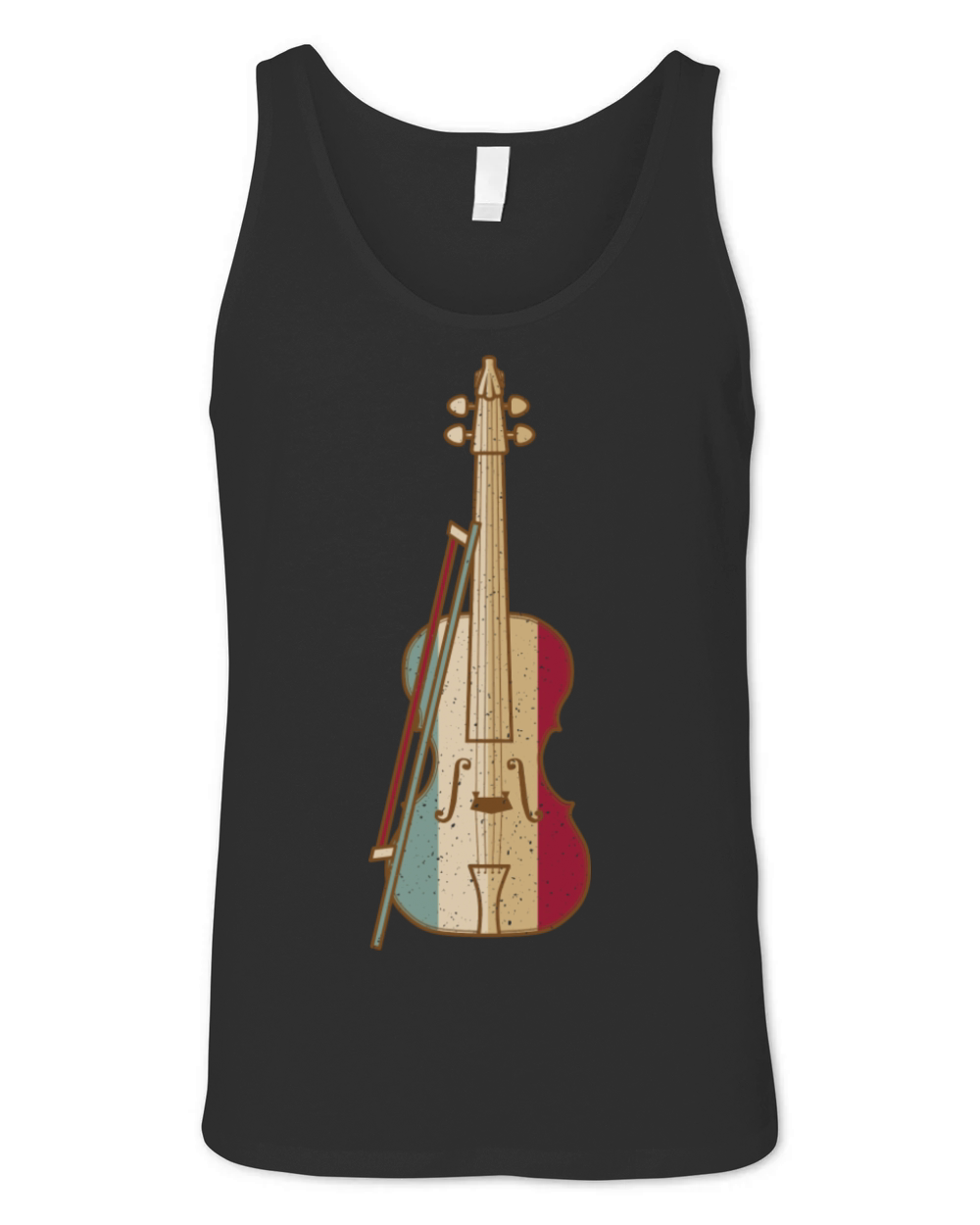 Fiddle Whisperer Vintage Violin Unisex Jersey Tank