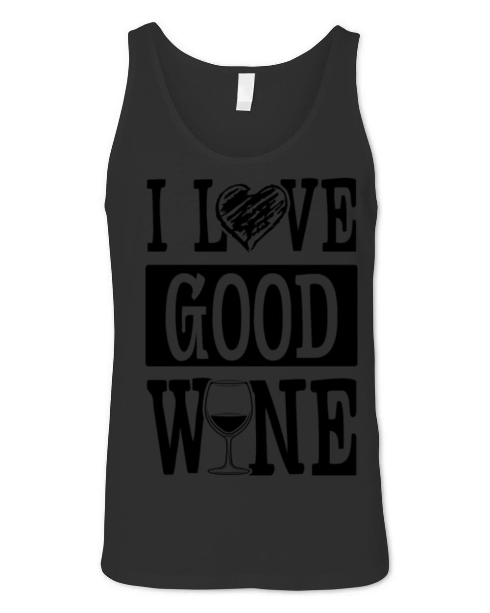 i love wine Unisex Jersey Tank
