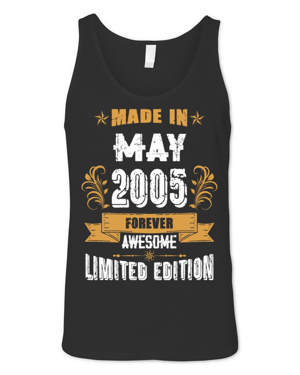 May 2005 Vintage Birthday Present Unisex Jersey Tank