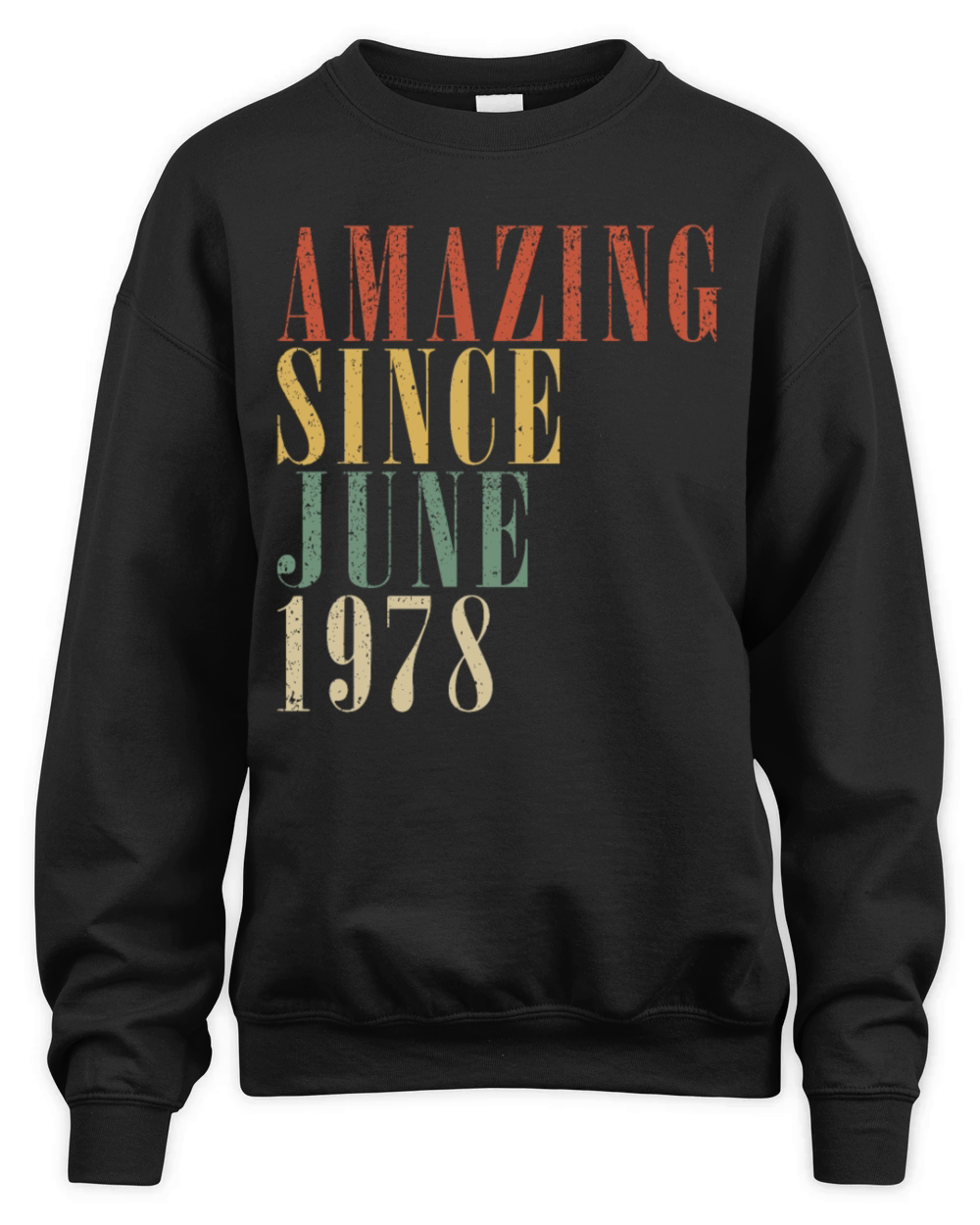 45th birthday man original June vintage 1978 Unisex Premium Crewneck Sweatshirt