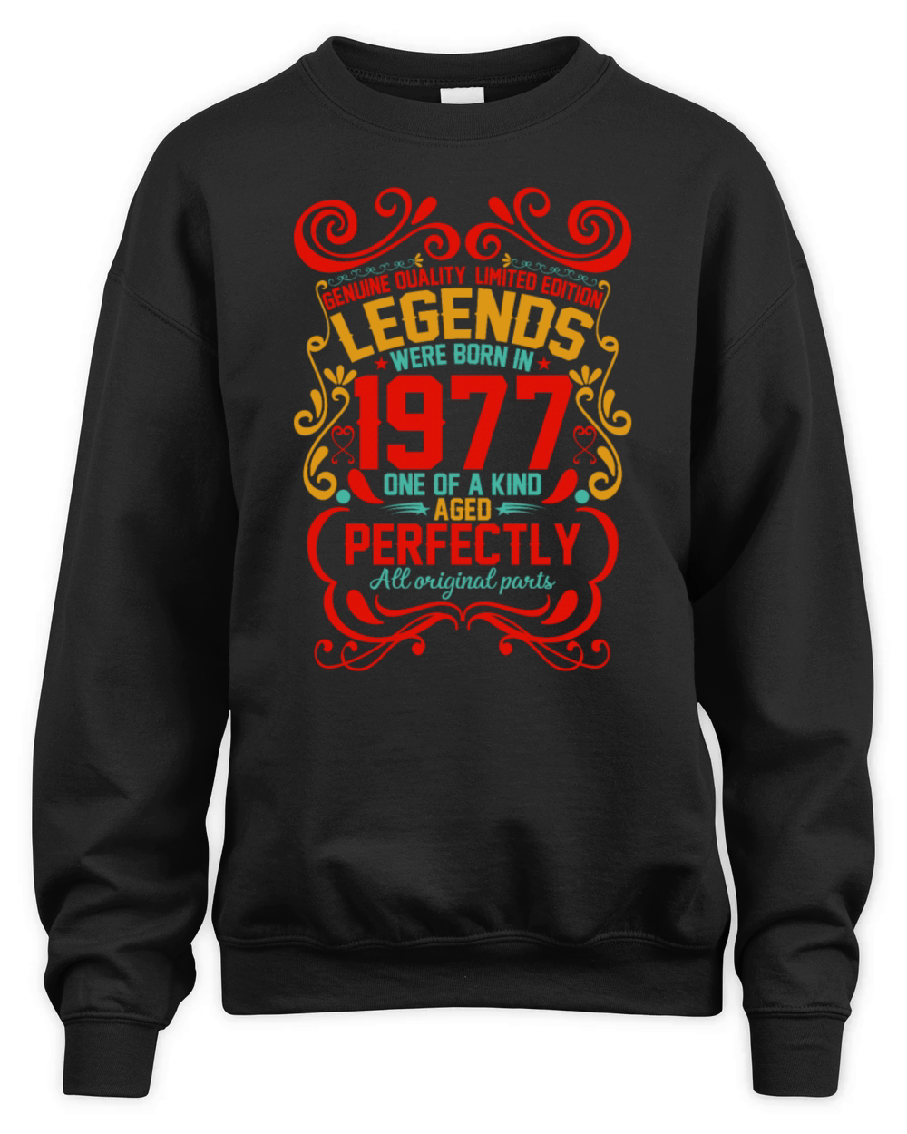 Vintage Authentic 1977 Birthday Gifts idea Unisex Premium Crewneck Sweatshirt