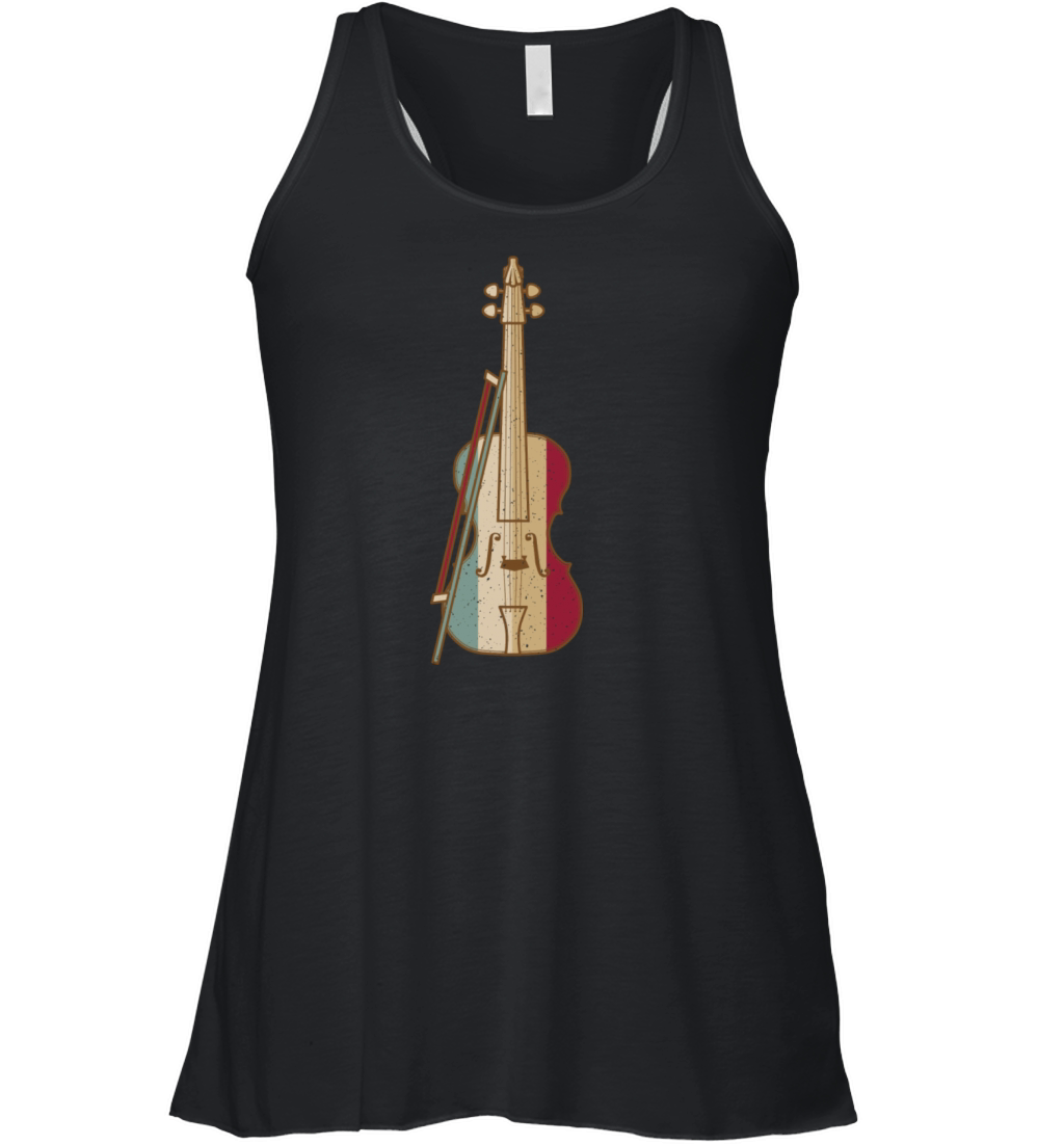 Fiddle Whisperer Vintage Violin Women's Flowy Tank Top