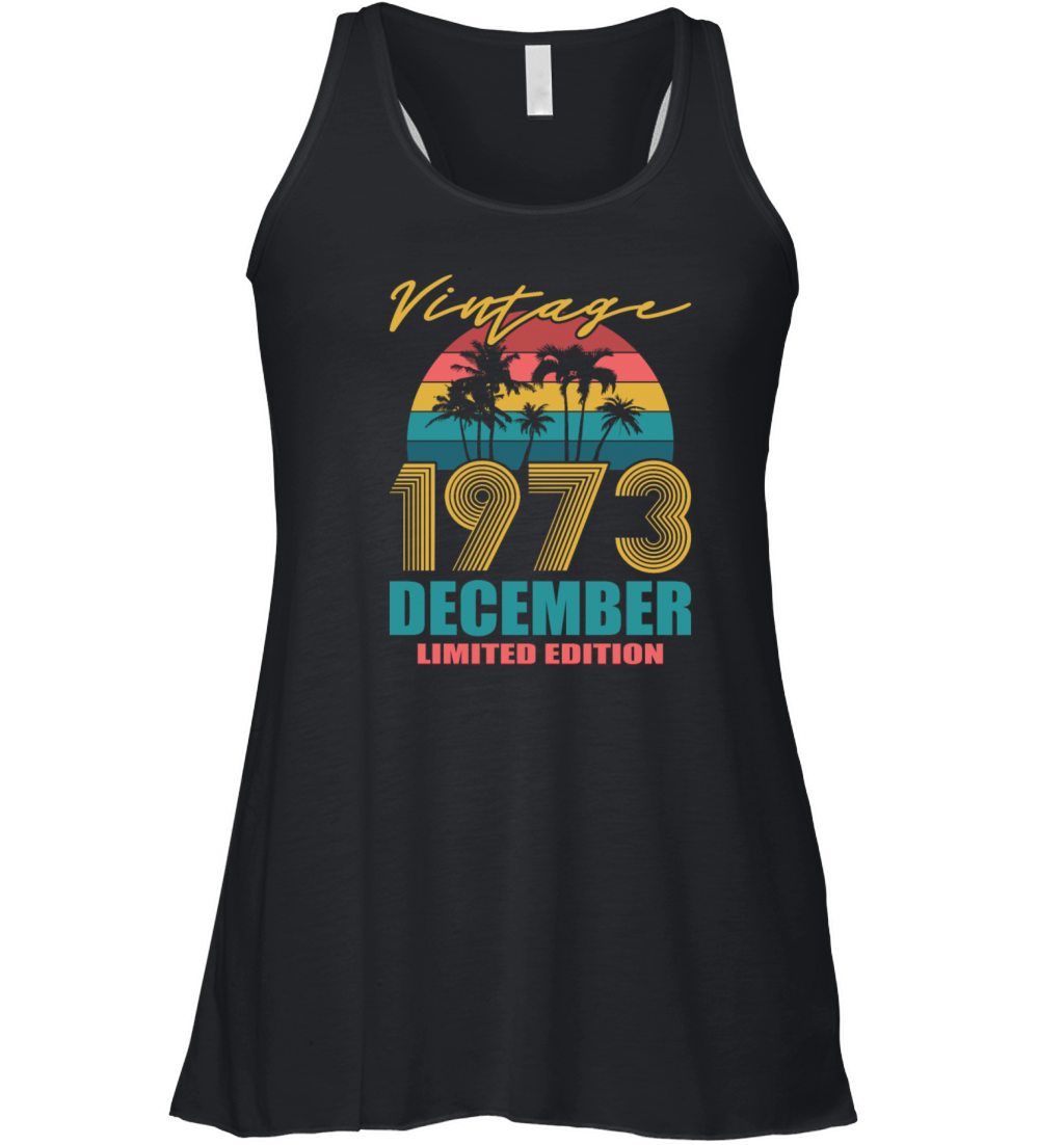 Vintage December 1973 Limited Edition Women's Flowy Tank Top