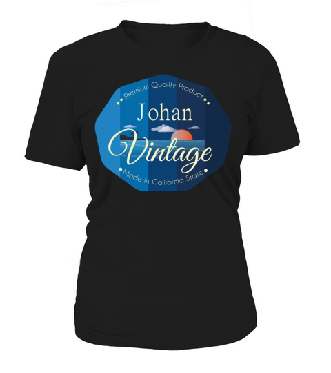 Johan First Name Vintage Blue Women's T-Shirt