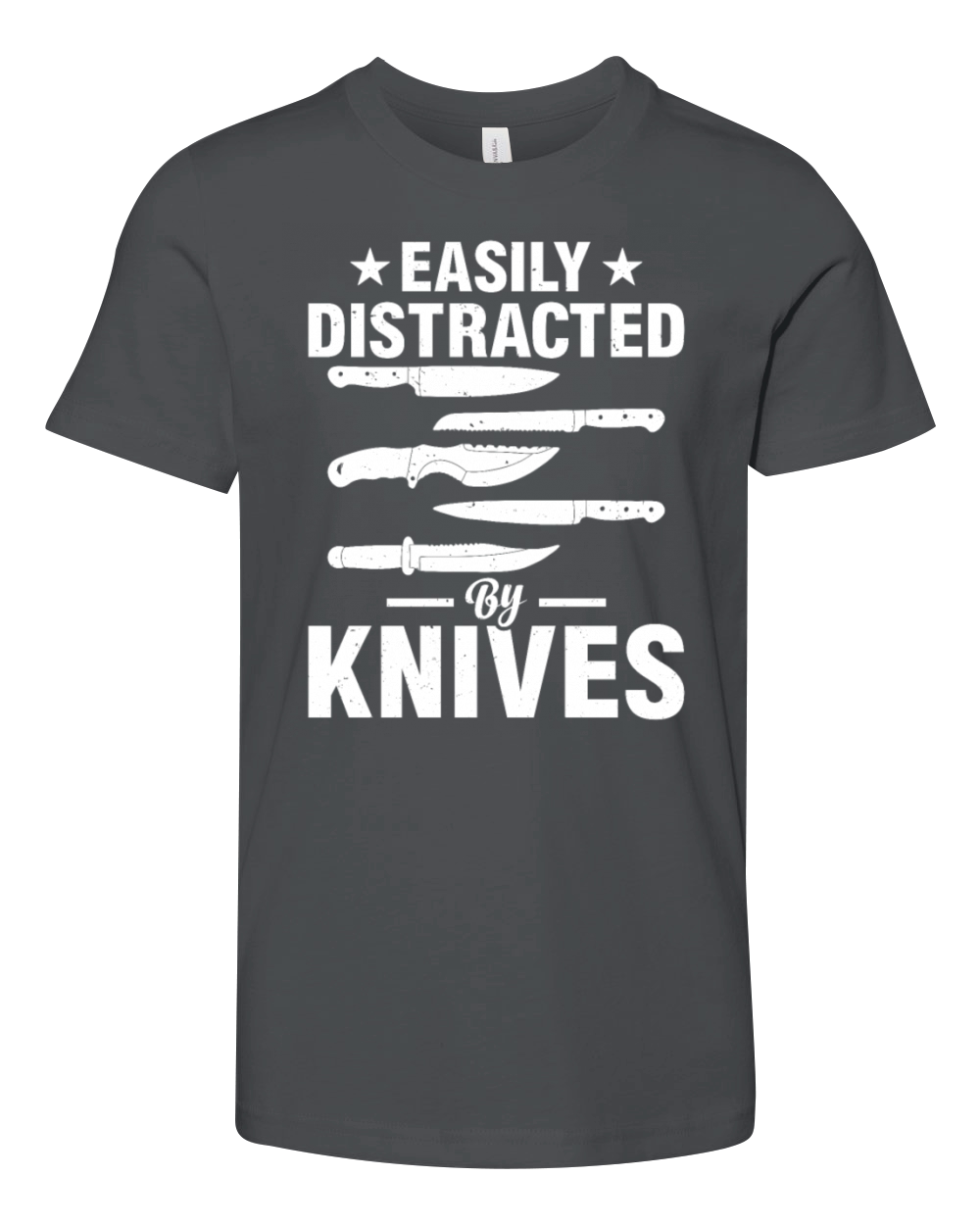 Easily Distracted By Knives Chefs Tools Cook Chef Youth Unisex Jersey Tee