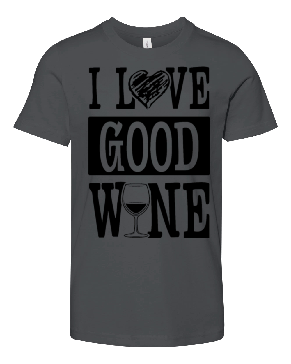 i love wine Youth Unisex Jersey Tee