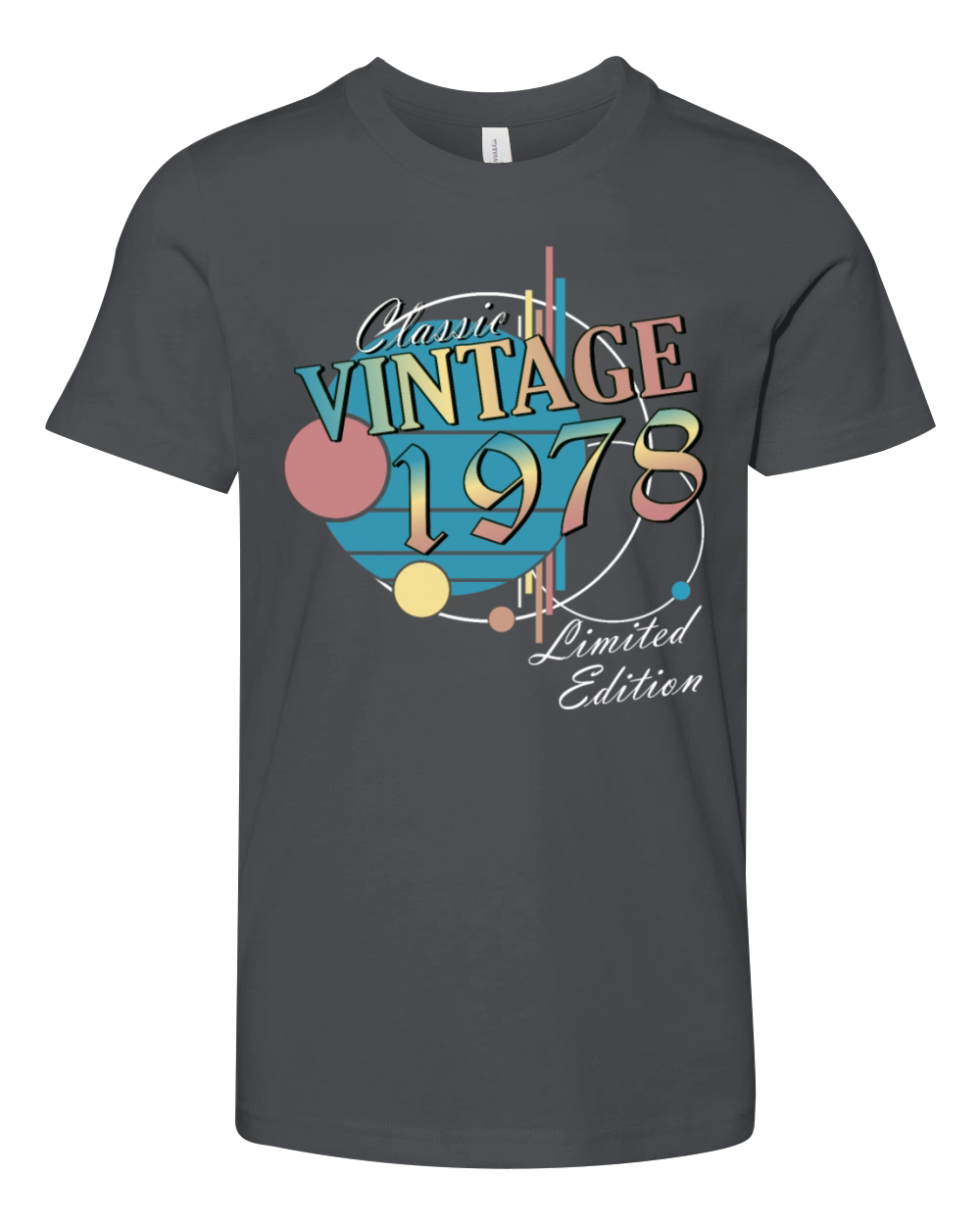 Vintage 1978 vintage retro vintage birthday Youth Unisex Jersey Tee