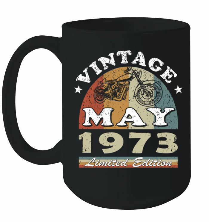 Biker vintage May 1973 50th anniversary Ceramic Mug