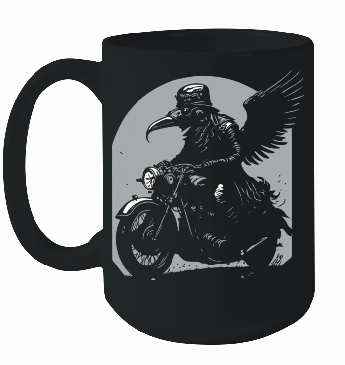 doctor plague riding on the motor Ceramic Mug