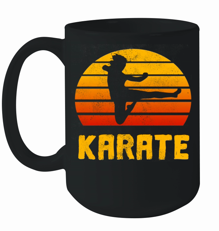 Karate Retro Vintage Design Ceramic Mug