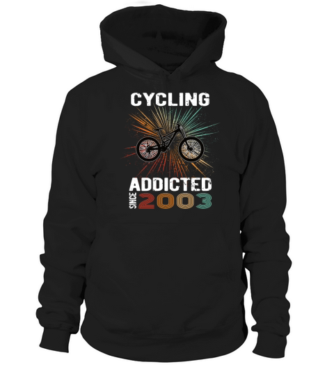 20 birthday 2003 vintage retro bicycle cyclist Hoodie Unisex
