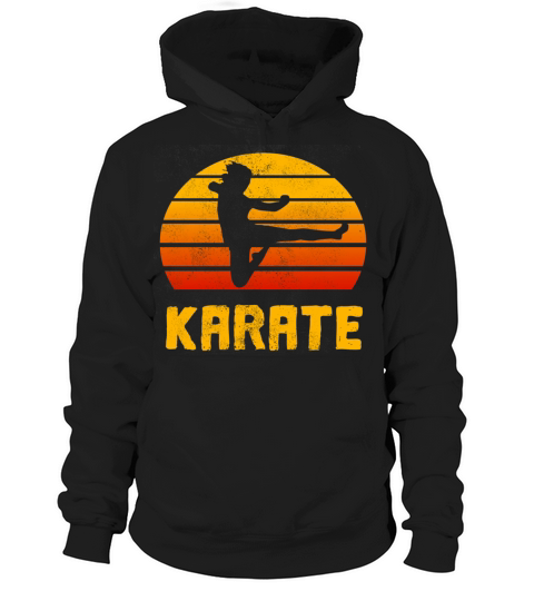 Karate Retro Vintage Design Hoodie Unisex