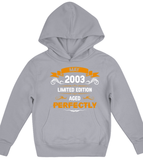 May 2003 Vintage Birthday Present Kids Hoodie